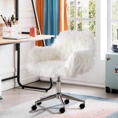 Furry discount swivel chair